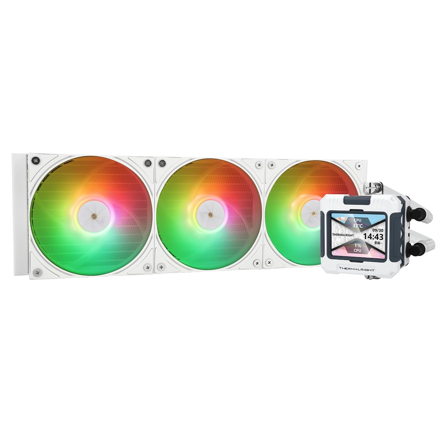 Refroidissement de CPU Thermalright Frozen Warframe 360mm blanc