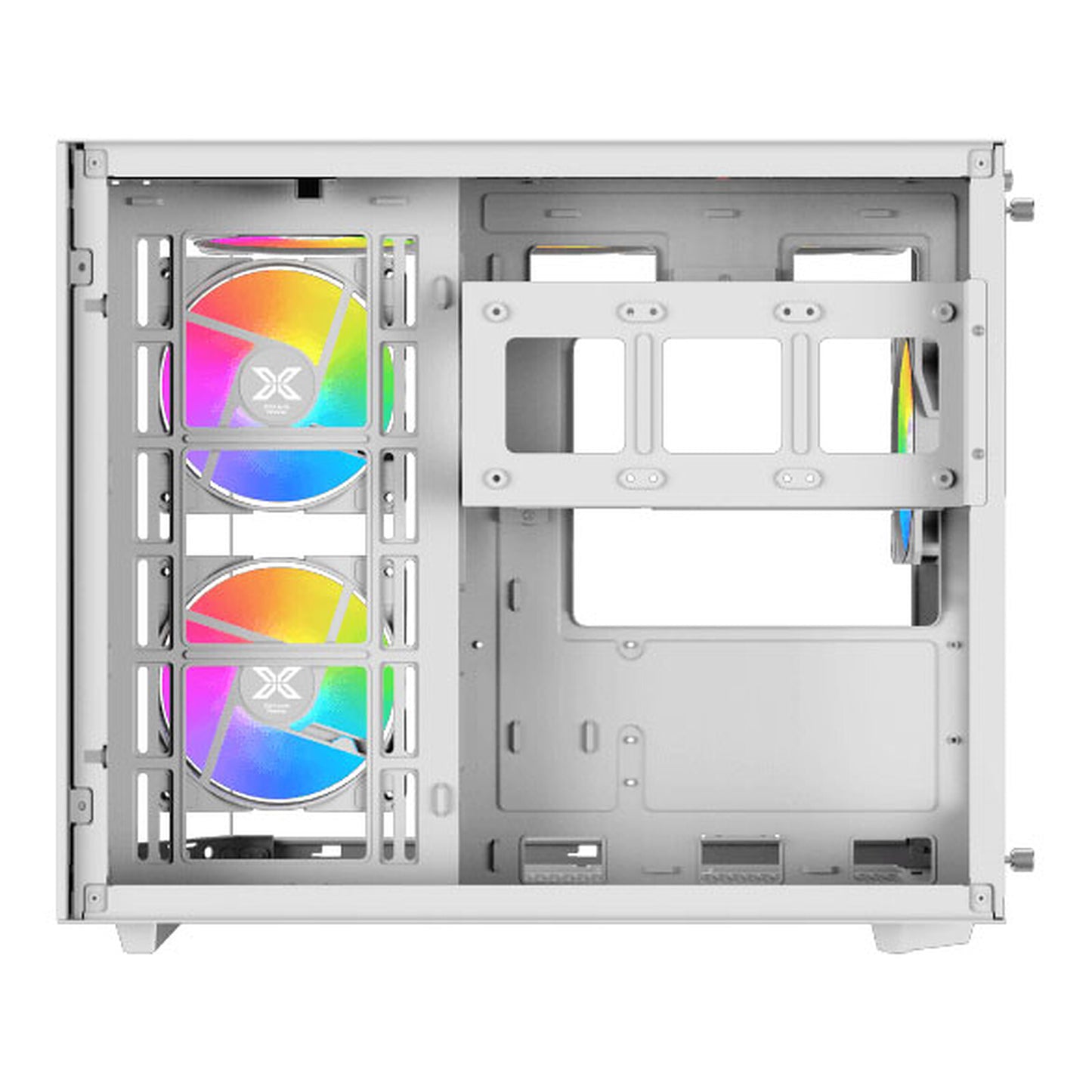 Xigmatek Cubi M Arctic Case - multiple lighting modes + Remote Control