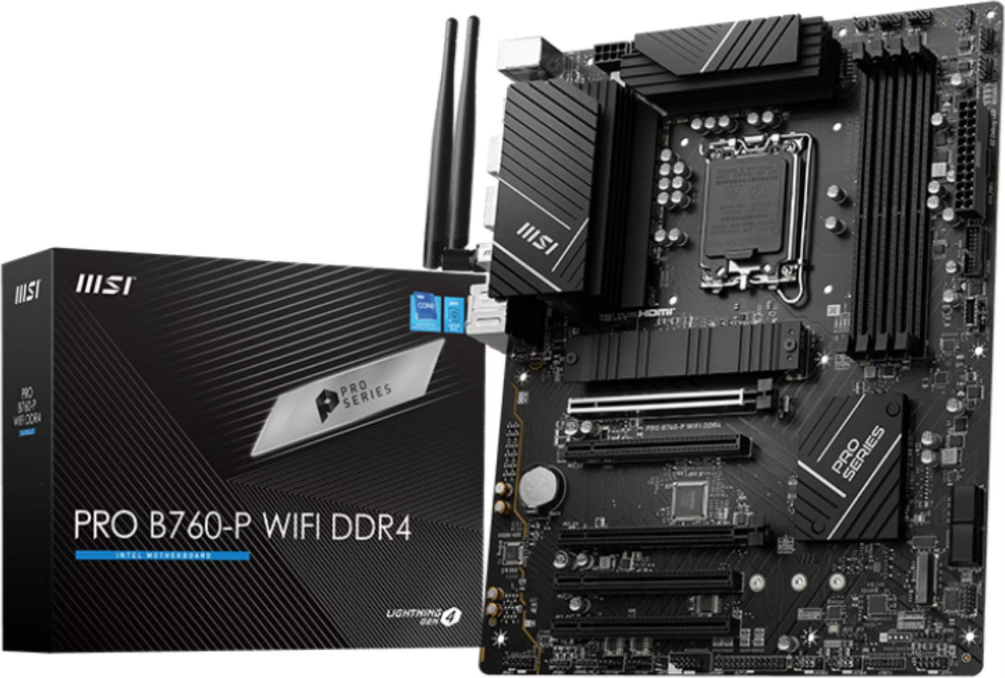 Motherboard LGA 1700 DDR4 MSI Pro B760-P WiFi DDR4