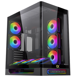 Boîtier Xigmatek Heaven Air noir - plusieurs modes d'éclairages + Télécommande