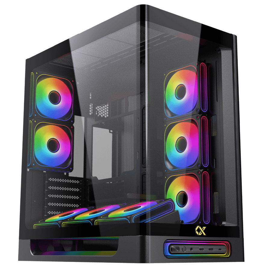 Xigmatek Heaven Air black case - multiple lighting modes + remote control