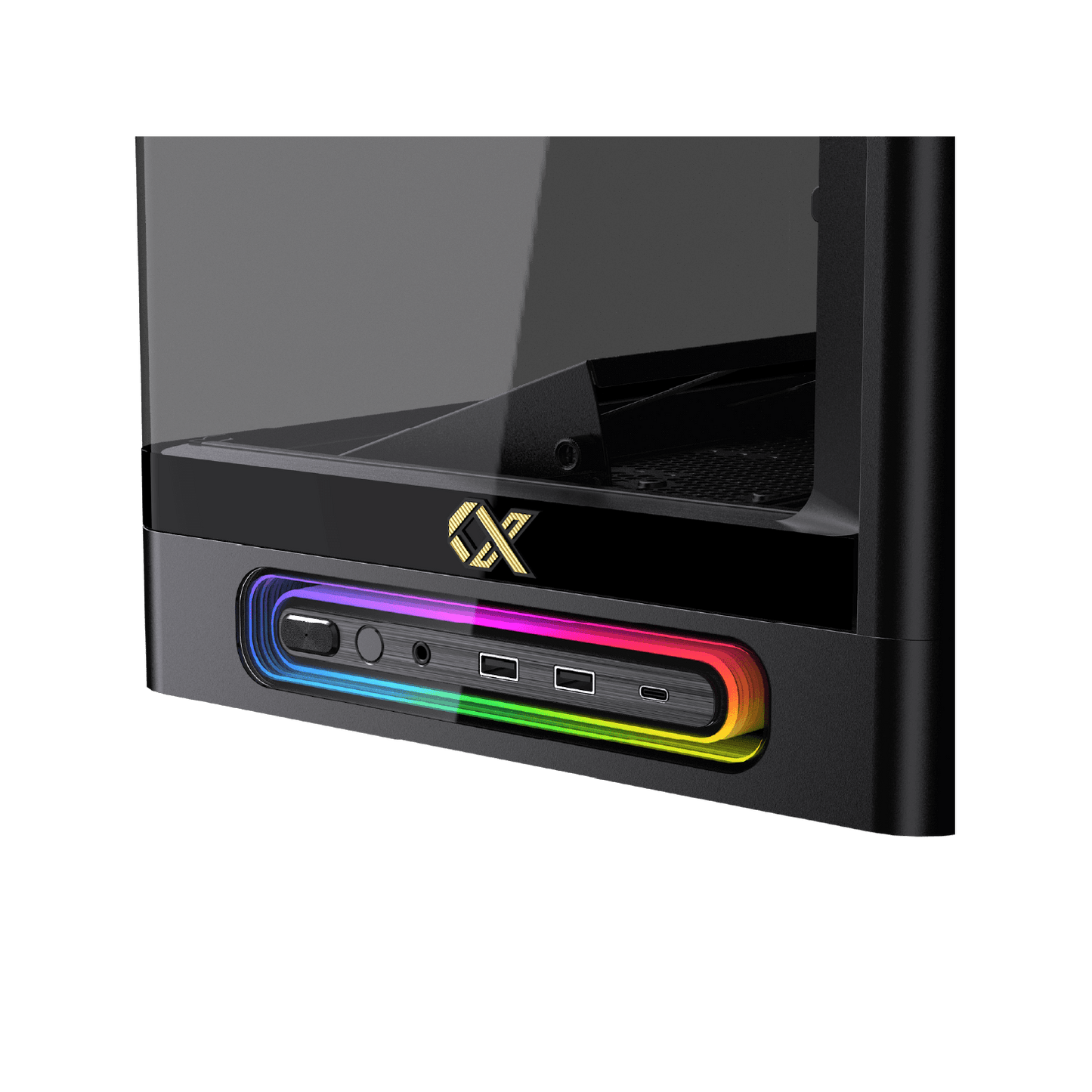 Boîtier Xigmatek Heaven Air noir - plusieurs modes d'éclairages + Télécommande