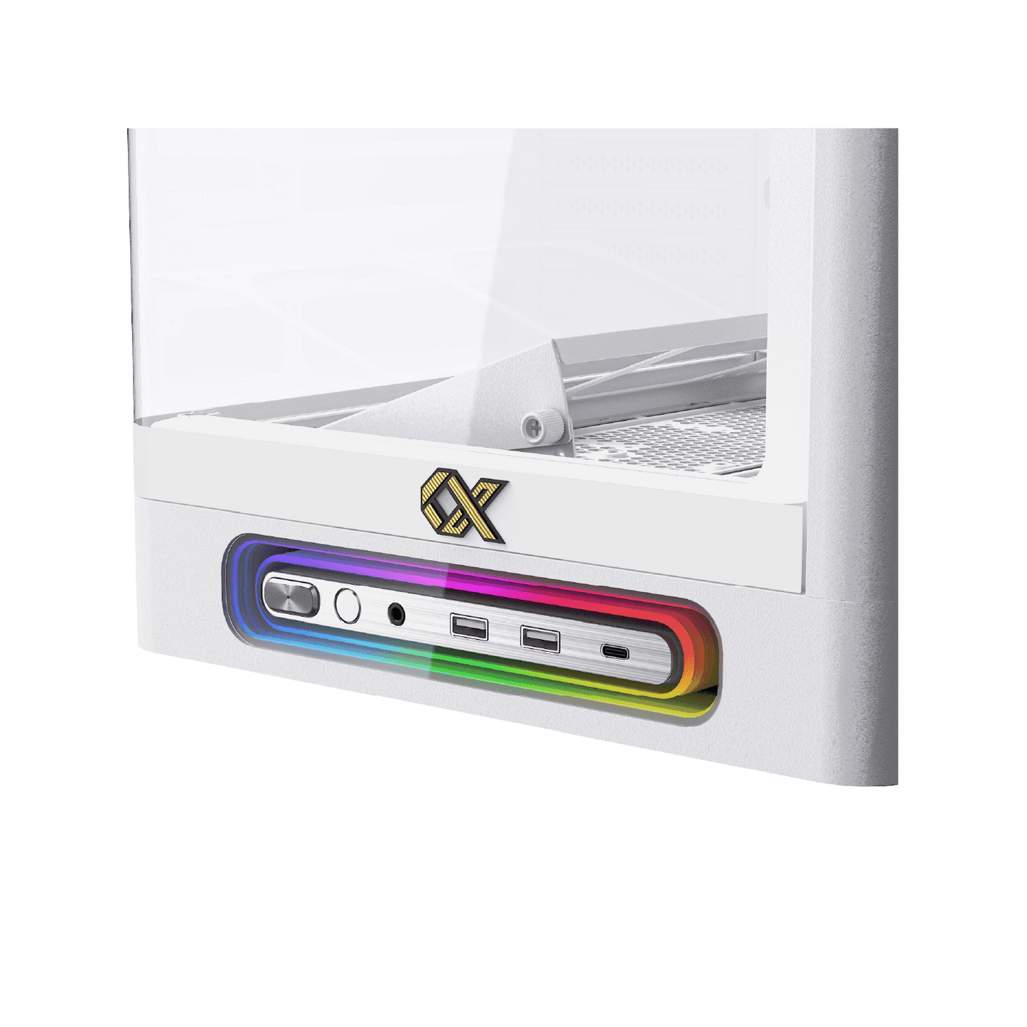 Boîtier Xigmatek Heaven Air Blanc - plusieurs modes d'éclairages + Télécommande