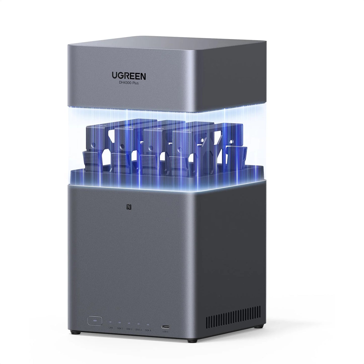 UGREEN DH4300 Plus+ 4-Bay NAS + 4x 16 TB Festplatten (RAID5)