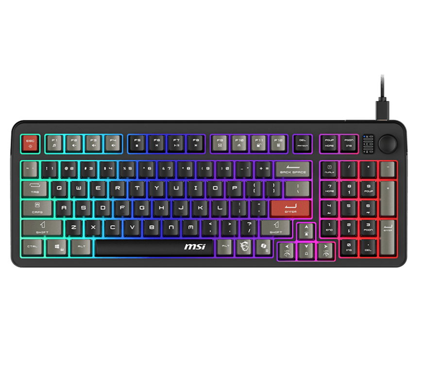 MSI Forge GK110 RGB Kabelgebundene AZERTY-Tastatur