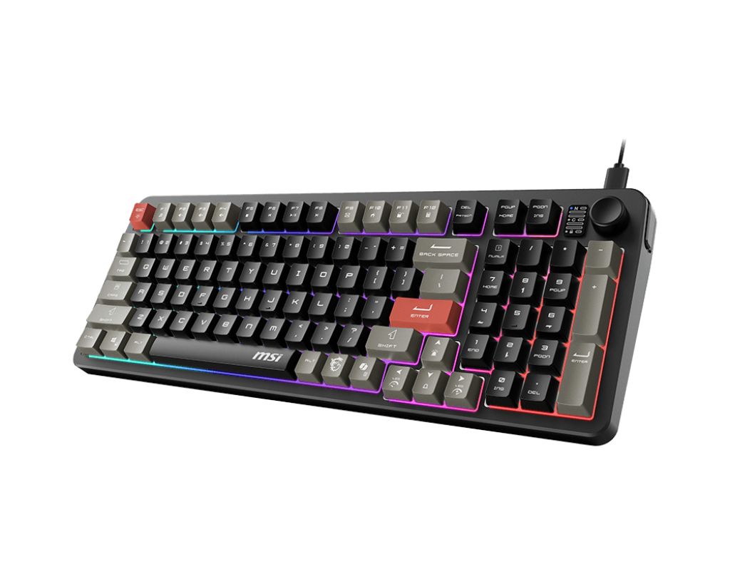 MSI Forge GK110 RGB Kabelgebundene AZERTY-Tastatur
