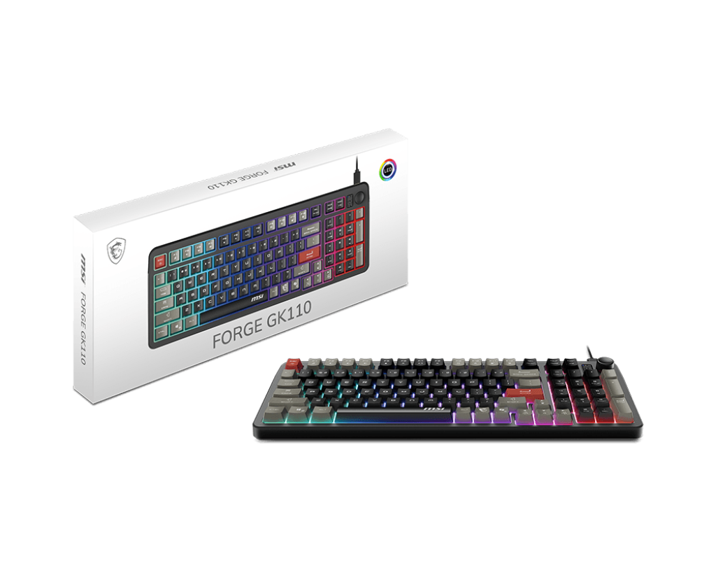 MSI Forge GK110 RGB Kabelgebundene AZERTY-Tastatur