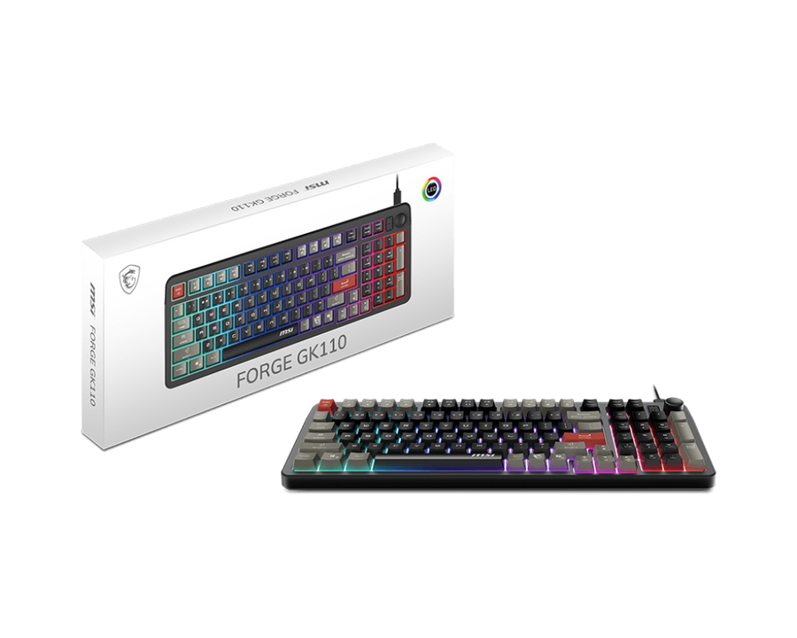 AZERTY MSI Forge GK110 RGB Wired Keyboard