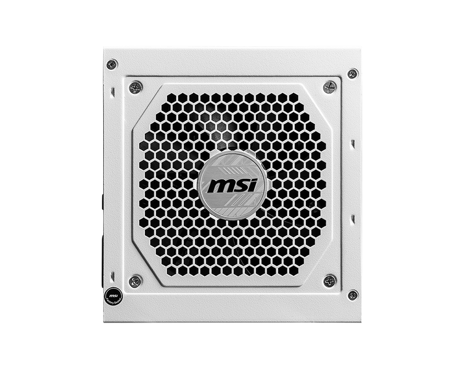 MSI Mag A850GL PCIe5 White Power Supply, 850W 80 Plus Gold