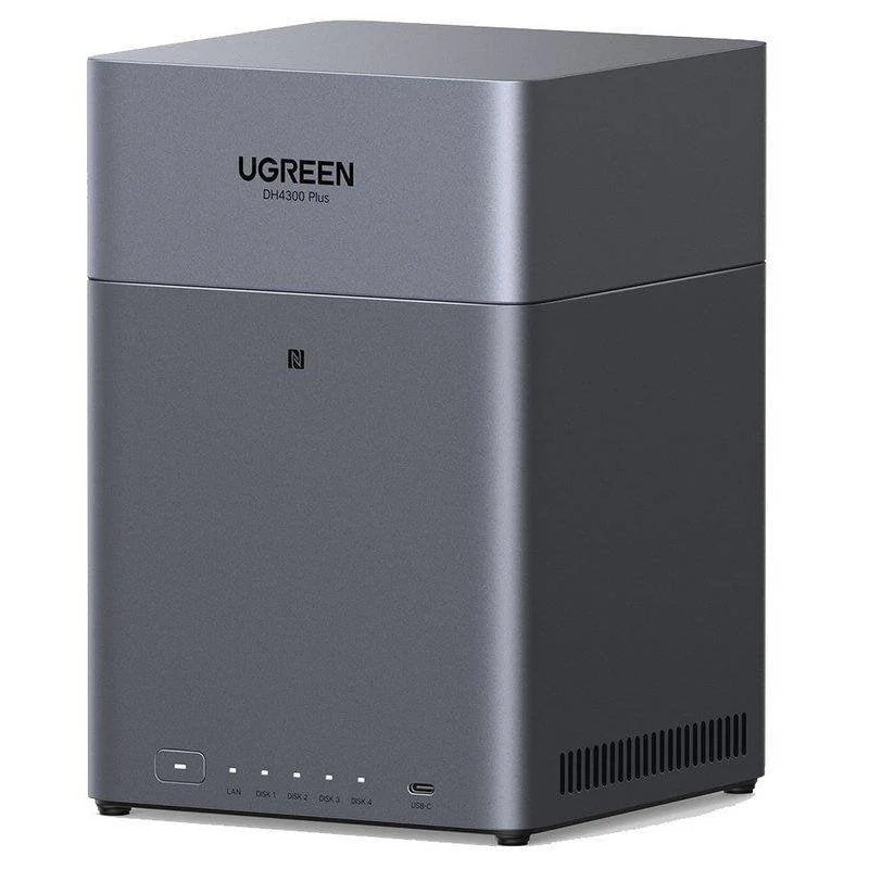 UGREEN DH4300 Plus+ 4-Bay NAS + 4x 16 TB Festplatten (RAID5)