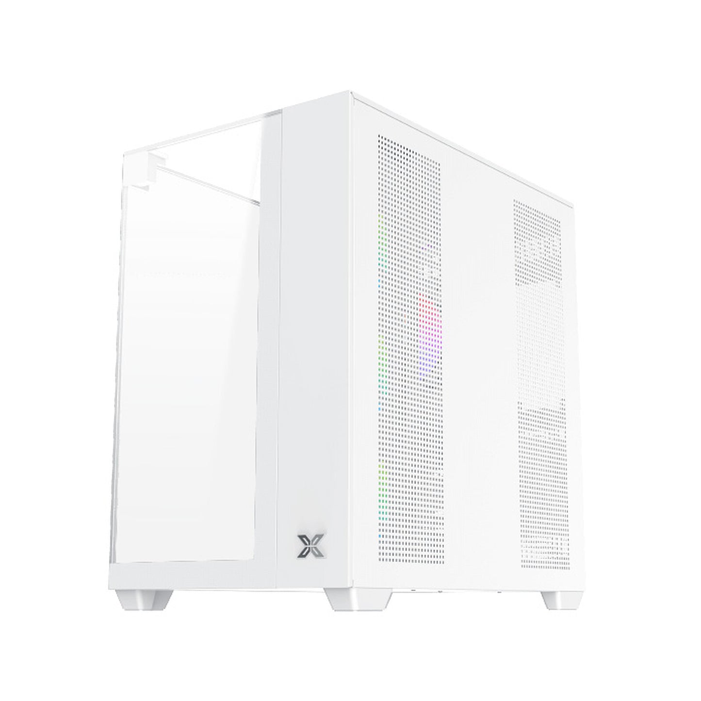 Boîtier Xigmatek Aqua V Blanc - plusieurs modes d'éclairages + Télécommande