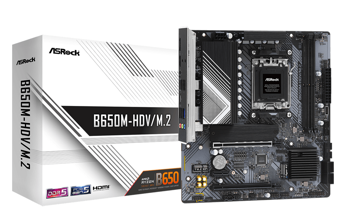 Carte mère AM5 ASRock B650M-HDV/M.2