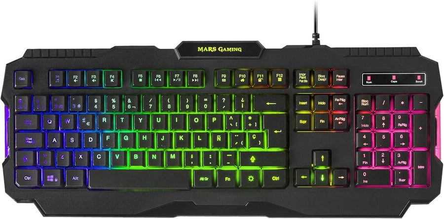AZERTY Mars Gaming MK124 RGB Wired Keyboard
