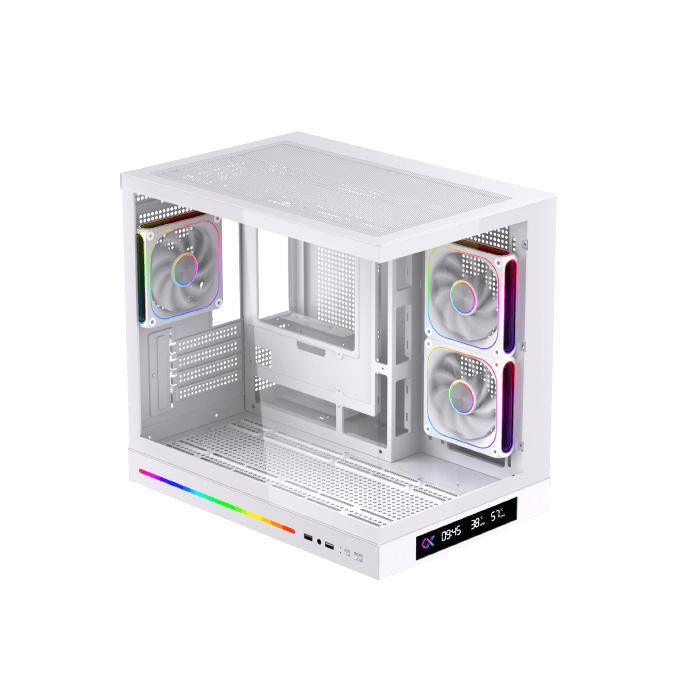 Xigmatek Cubi M Black Case - multiple lighting modes + Remote Control