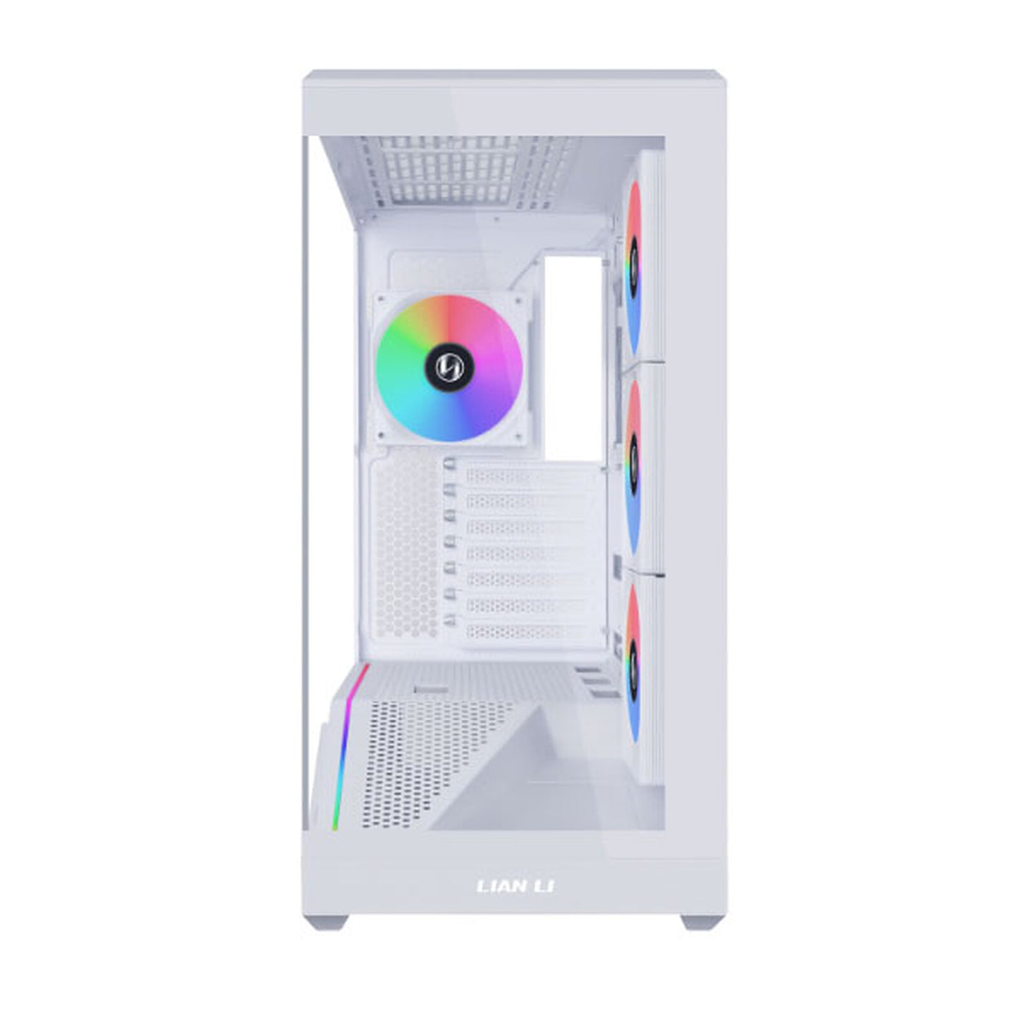Boîtier Lian Li Vector V100 Blanc - plusieurs modes d'éclairages