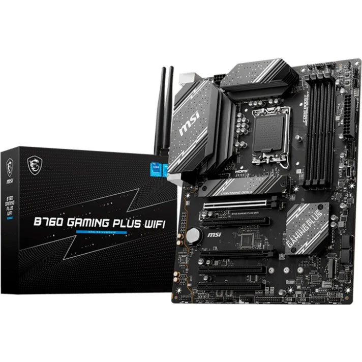 LGA 1700 DDR5 MSI B760 Gaming Plus WiFi Motherboard (WiFi + Bluetooth included)