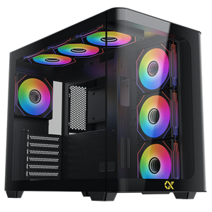 Boîtier Xigmatek Pano Noir - plusieurs modes d'éclairages + Télécommande