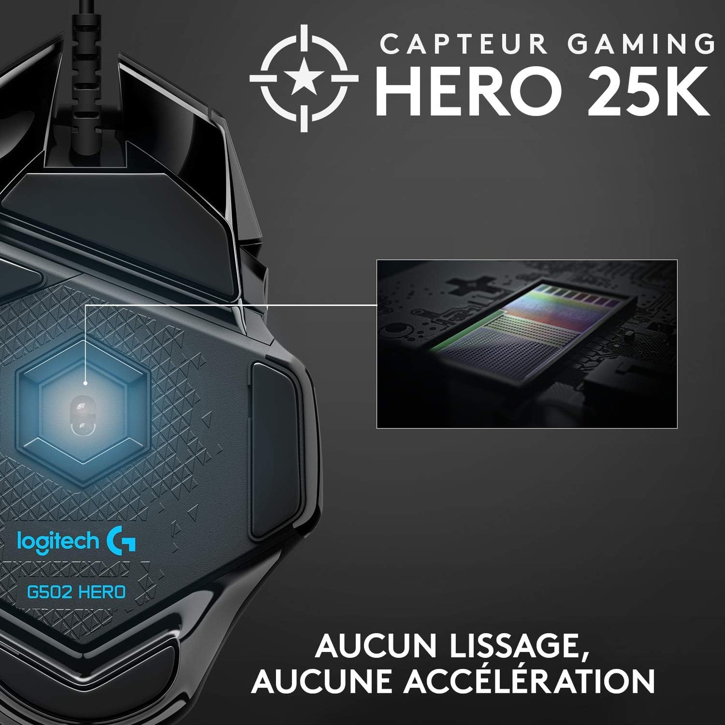 Logitech G502 Hero Kabelgebundene Gaming-Maus