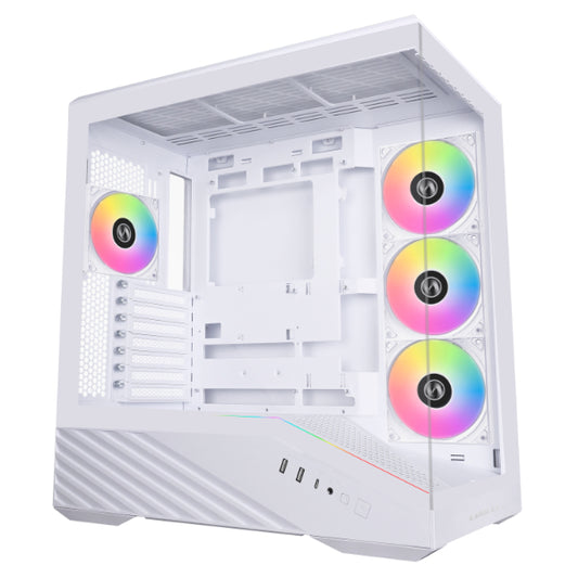 Boîtier Lian Li Vector V100 Blanc - plusieurs modes d'éclairages