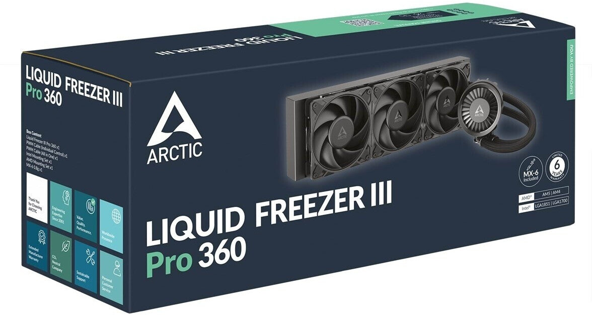 Refroidissement de CPU ARCTIC Liquid Freezer III Pro 360mm noir