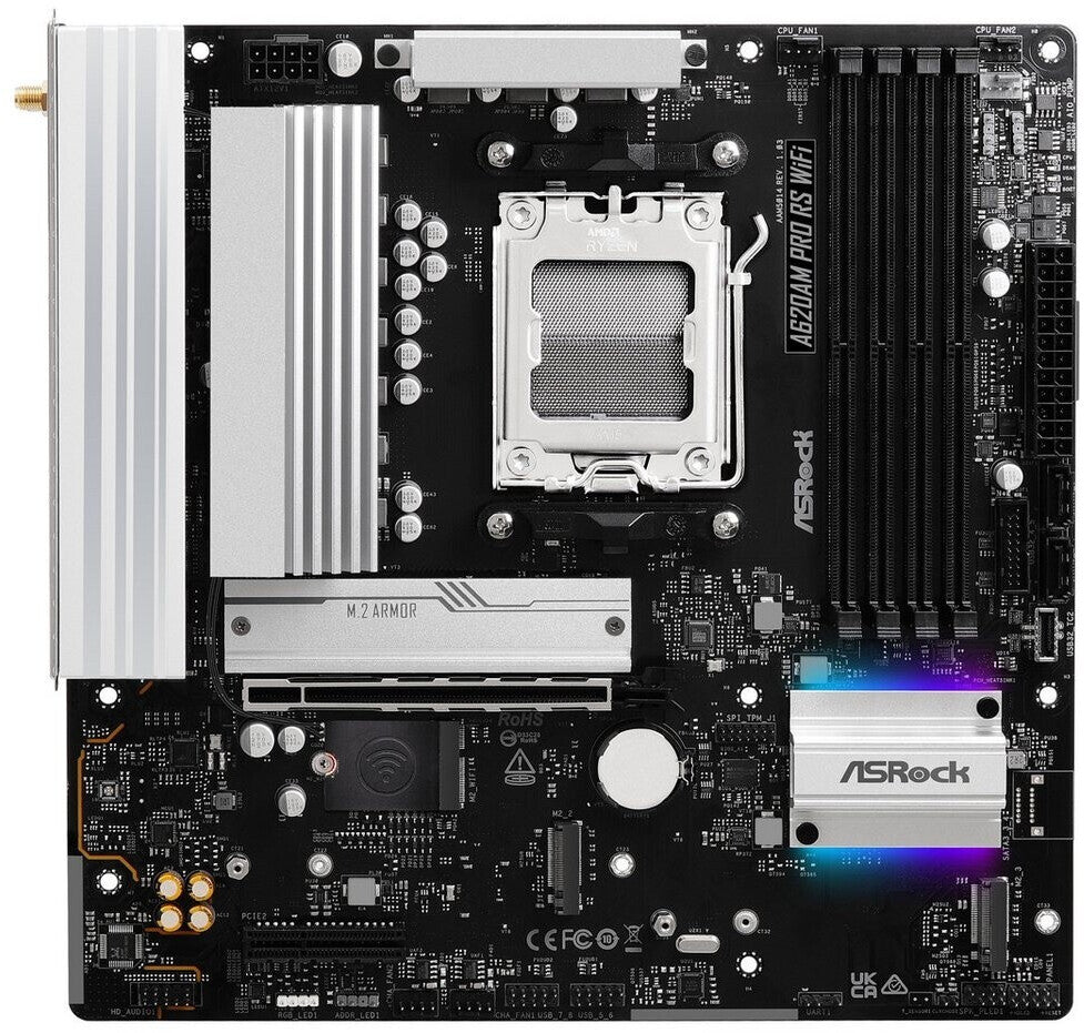 Carte mère AM5 ASRock A620AM Pro RS WiFi (WiFi + Bluetooth inclus)