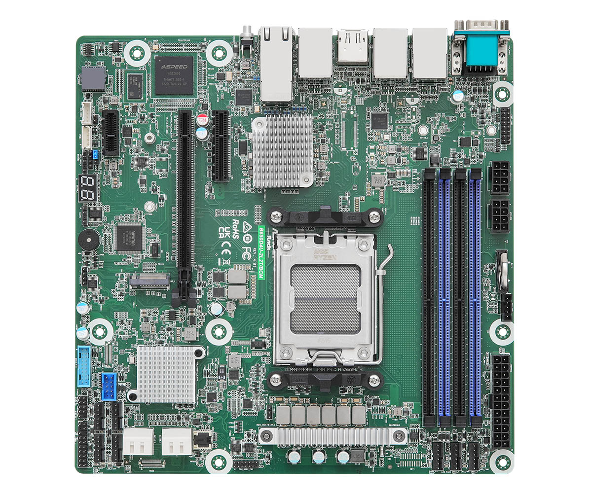 Carte mère serveur AM5 ASRock Rack B650D4U-2L2T/BCM, vue de dessus