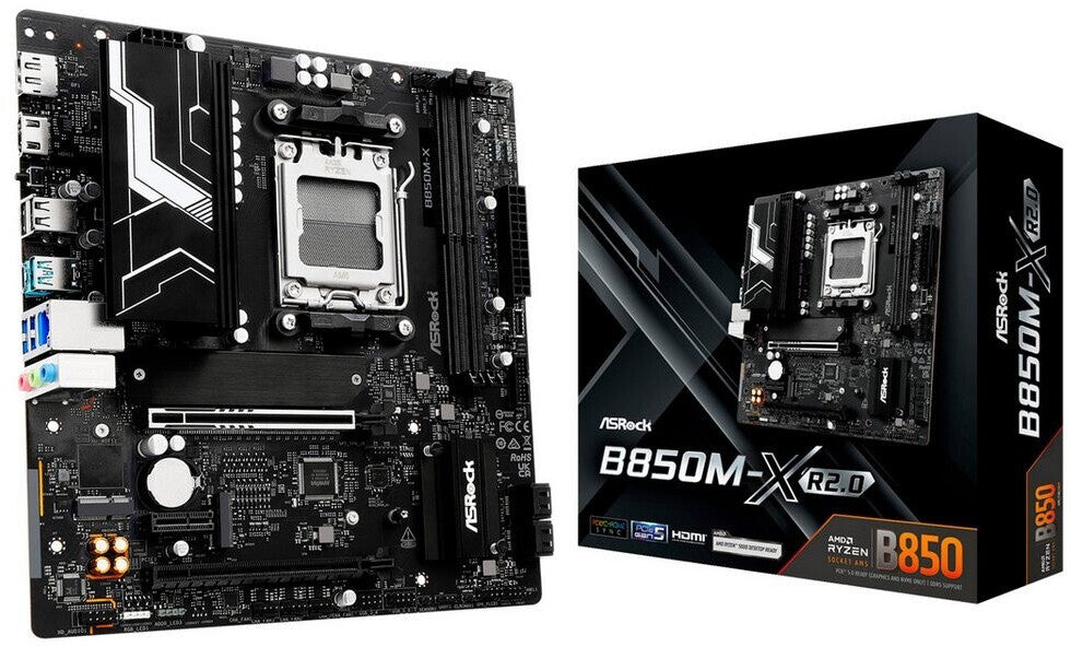 AM5 Asrock B850M-X WiFi R2.0 Motherboard (WiFi + Bluetooth included)