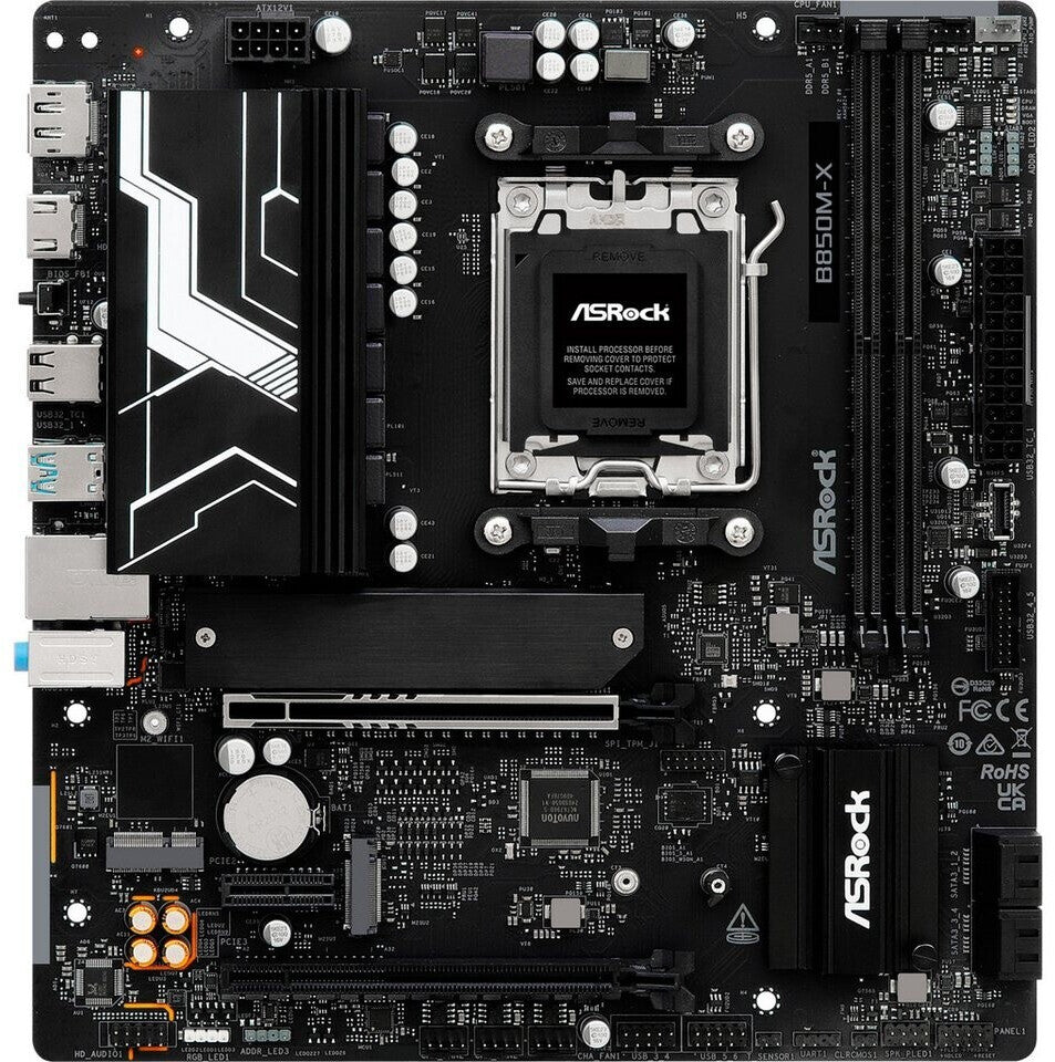 AM5 Asrock B850M-X WiFi R2.0 Motherboard (WiFi + Bluetooth included)