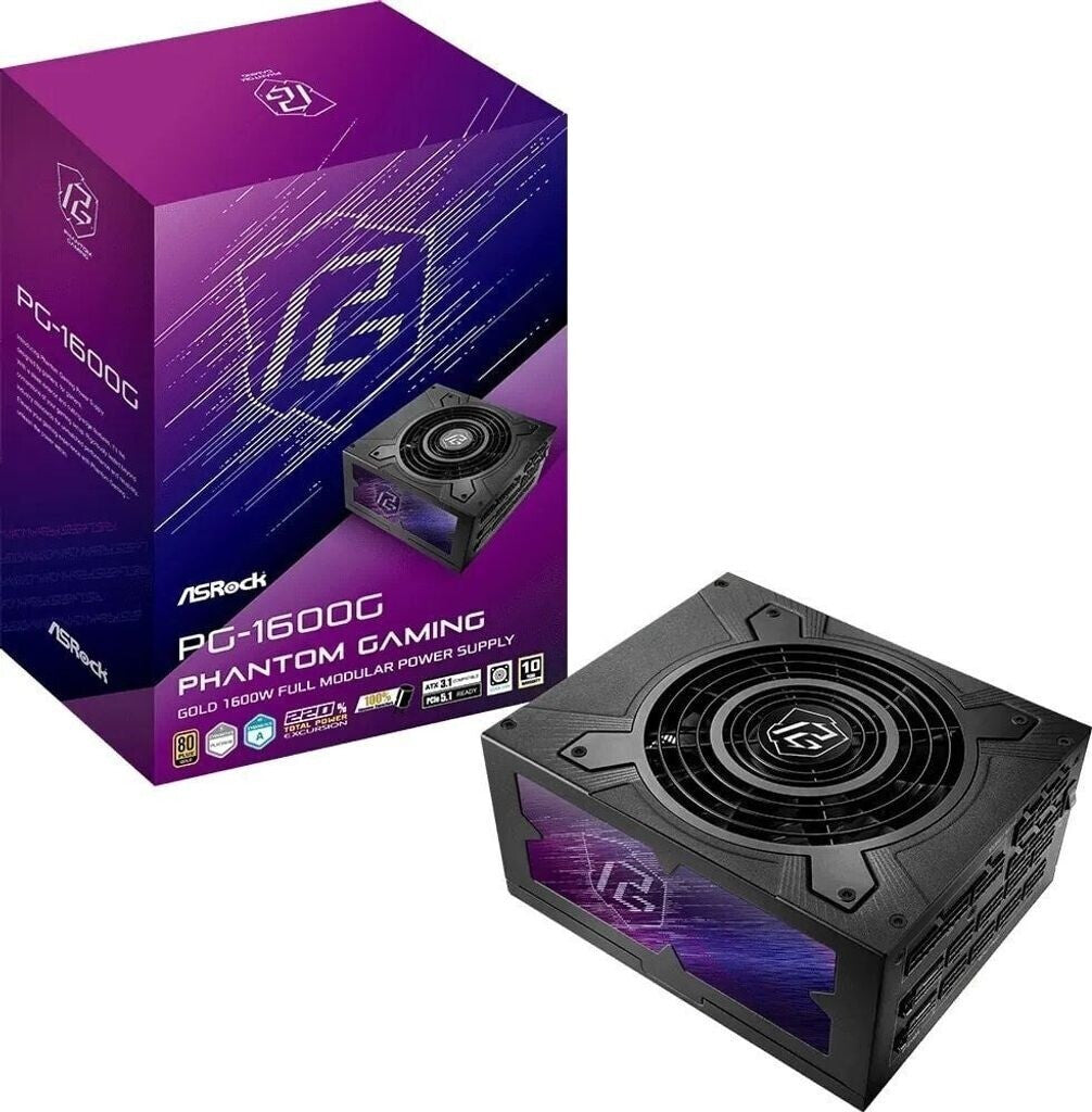 Alimentation ASRock Phantom Gaming PG-1600G, 1600W 80 plus Gold