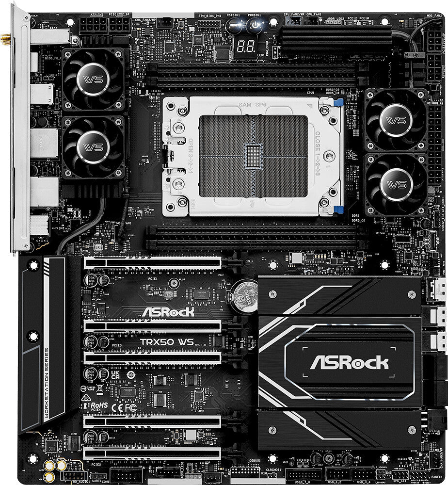 Carte mère sTR5 ASRock TRX50 WS (WiFi + Bluetooth inclus)