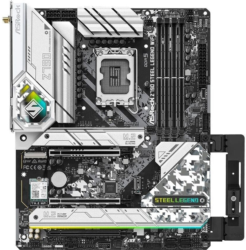 LGA 1700 DDR5 ASRock Z790 Steel Legend WiFi Motherboard (WiFi + Bluetooth included)