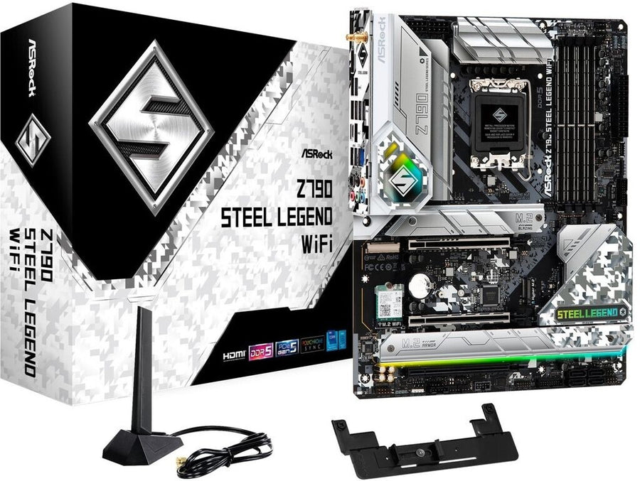 LGA 1700 DDR5 ASRock Z790 Steel Legend WiFi Motherboard (WiFi + Bluetooth included)