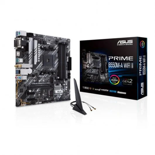 AM4 ASUS Prime B550M-A WiFi II Motherboard (WiFi and Bluetooth included)