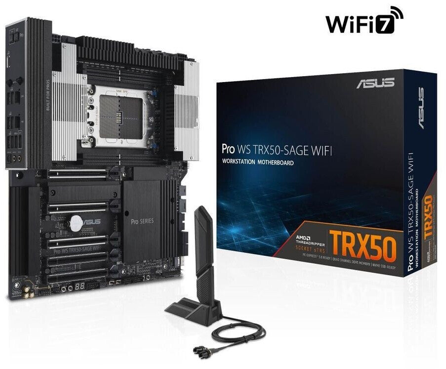 Carte mère sTR5 ASUS Pro WS TRX50-Sage WiFi 7 (WiFi + Bluetooth inclus)