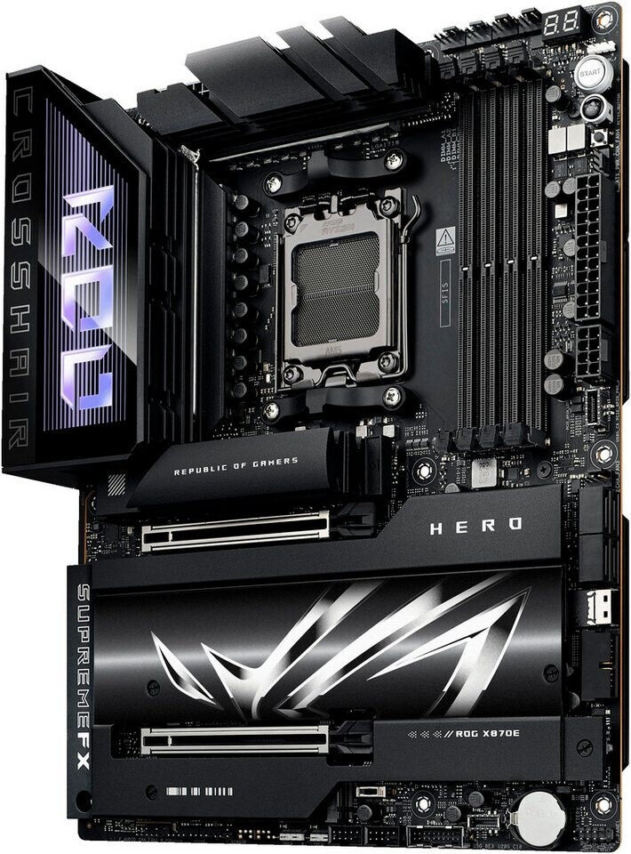 Carte mère AM5 Asus ROG Crosshair X870E Hero WiFi 7 (WiFi + Bluetooth inclus)