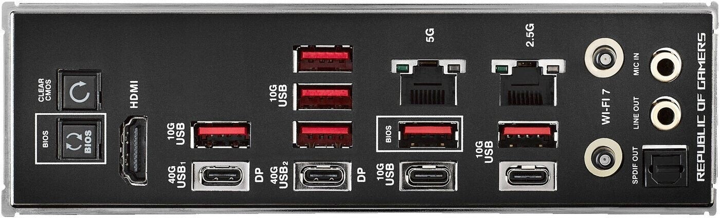 Carte mère AM5 Asus ROG Crosshair X870E Hero WiFi 7 (WiFi + Bluetooth inclus)