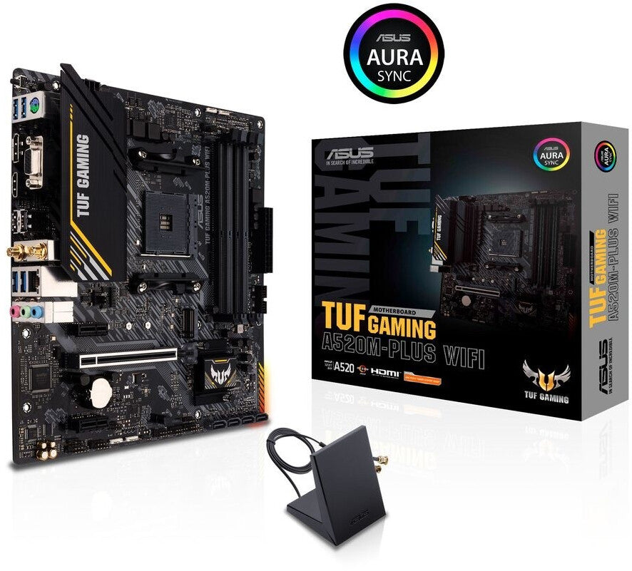 Carte mère AM4 Asus A520M-PLUS WIFI (WiFi + Bluetooth inclus)