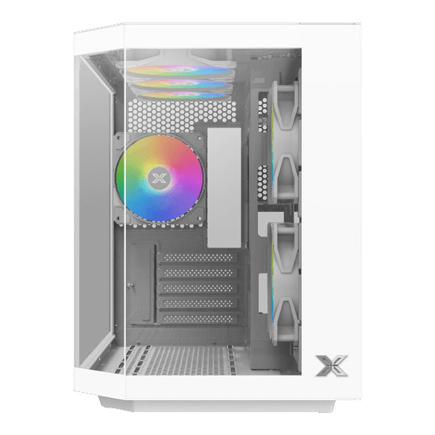 Xigmatek Cubi M Arctic Case - multiple lighting modes + Remote Control