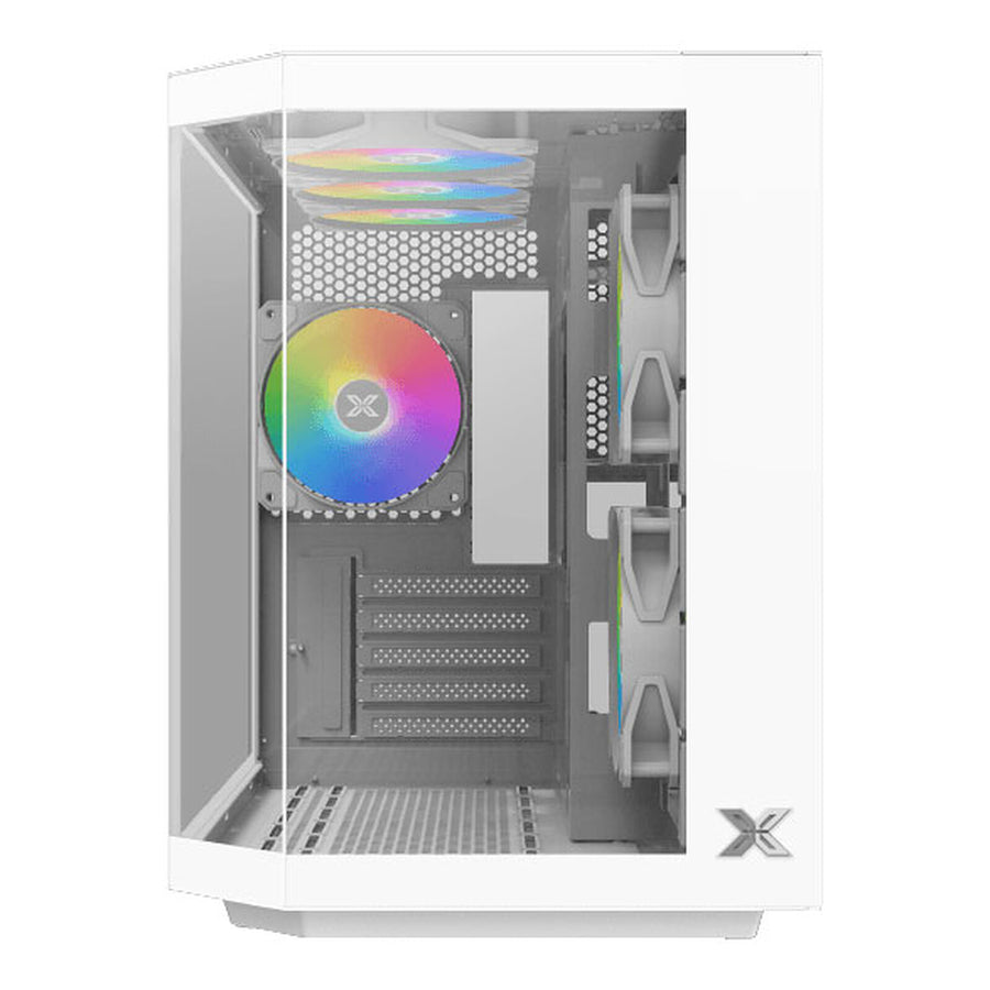 Xigmatek Cubi M Arctic Case - multiple lighting modes + Remote Control
