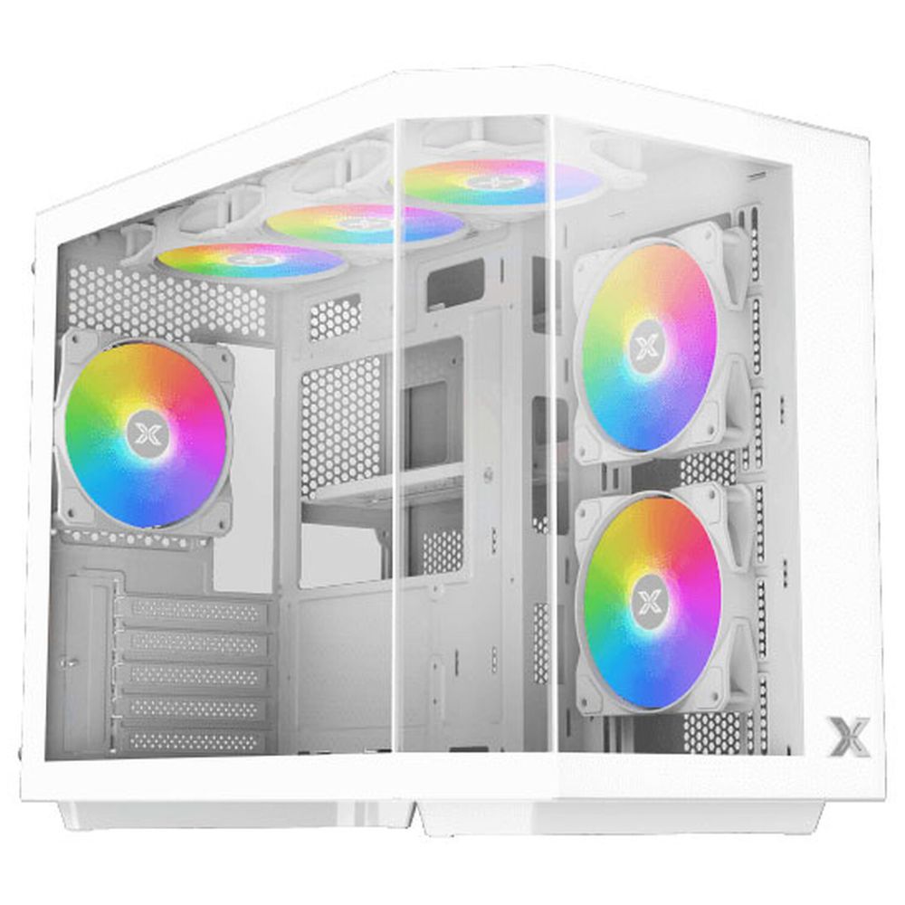Xigmatek Cubi M Arctic Case - multiple lighting modes + Remote Control