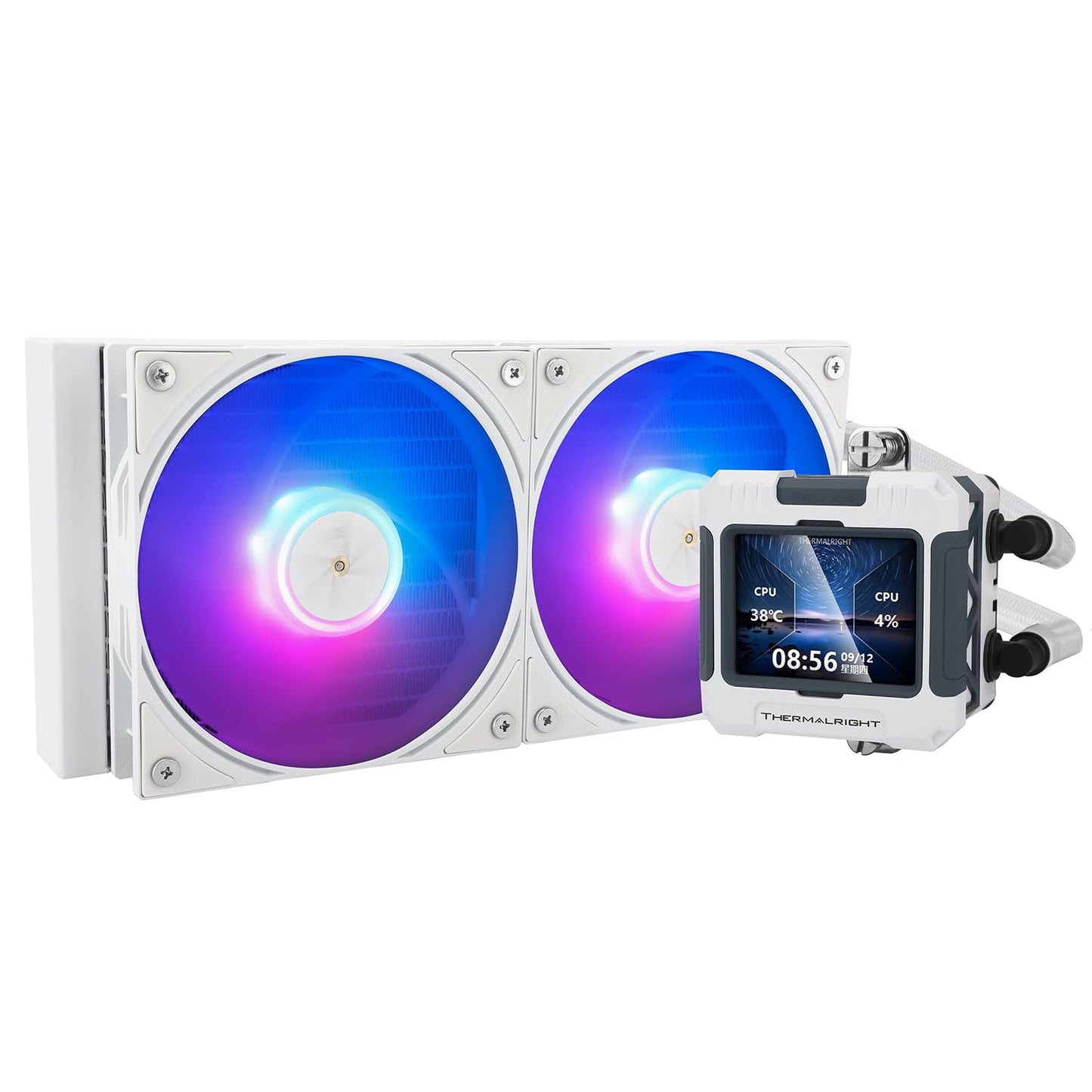 Refroidissement de CPU Thermalright Frozen Warframe 240mm blanc