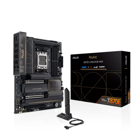AM5 ASUS ProArt X870E-Creator WiFi 7 Motherboard (WiFi + Bluetooth included)