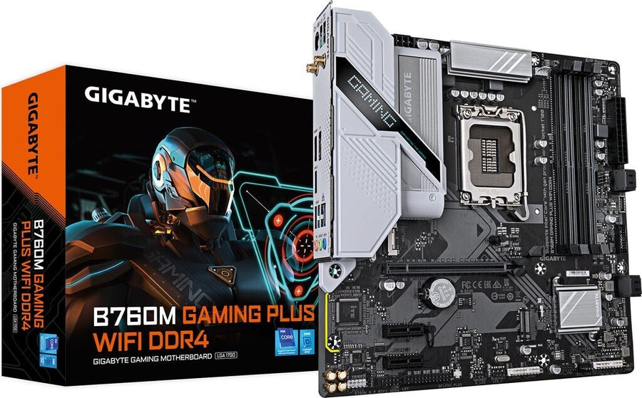 LGA 1700 DDR4 GigaByte B760M Gaming Plus WiFi Motherboard