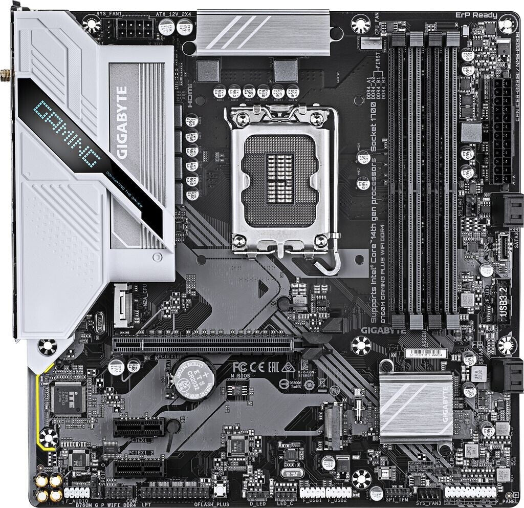 GigaByte B760M Gaming Plus WiFi LGA 1700 DDR4 Motherboard