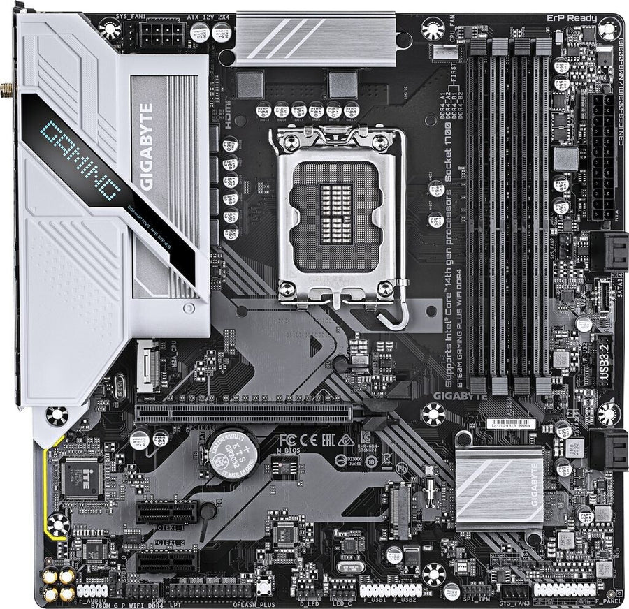 LGA 1700 DDR4 GigaByte B760M Gaming Plus WiFi Motherboard