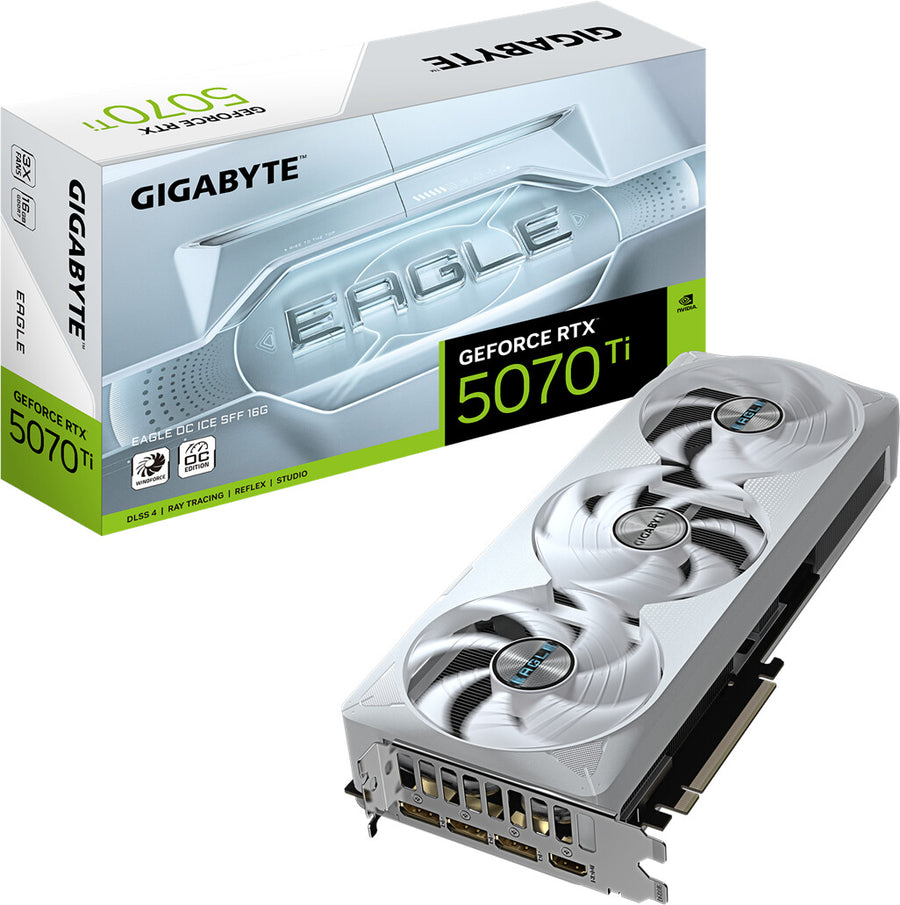 Nvidia Geforce RTX 5070 Ti 16GB Graphics Card - Triple Fan White