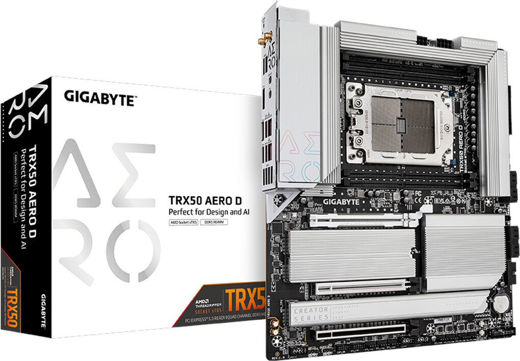 Carte mère sTR5 GigaByte TRX50 Aero D Wifi 7 (WiFi + Bluetooth inclus)