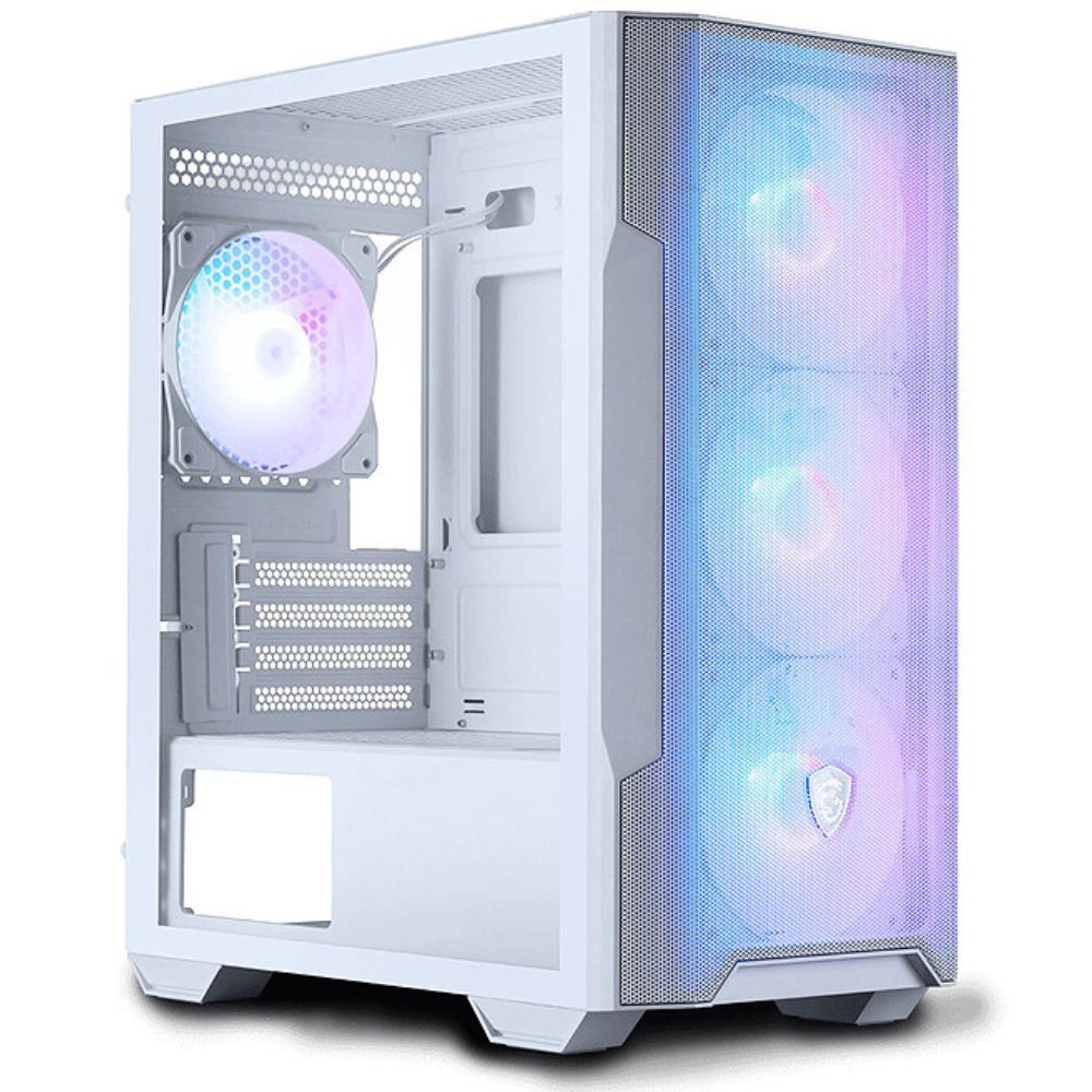 MSI MAG Forge M100R White Case - multiple lighting modes