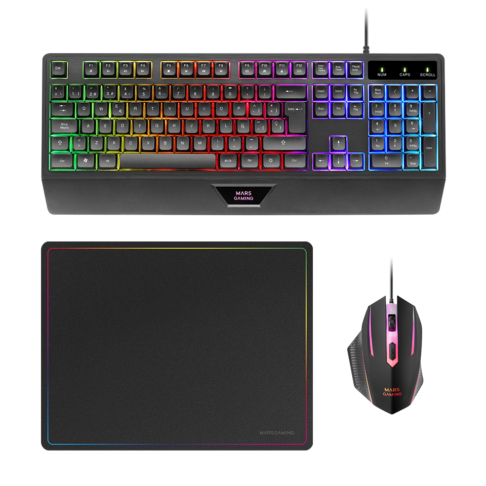 Combo Gaming Azerty 3-en-1 MCP124 Mars Gaming