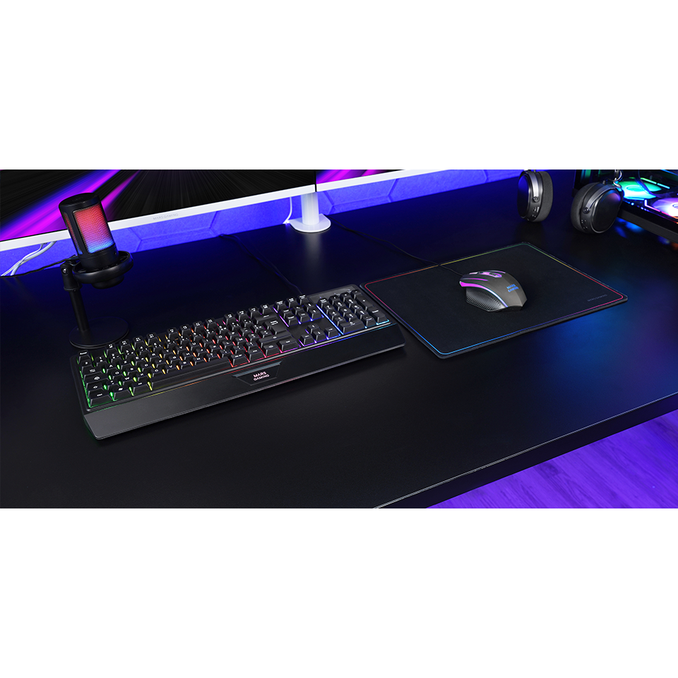 Clavier filaire AZERTY Mars Gaming MK124 RGB